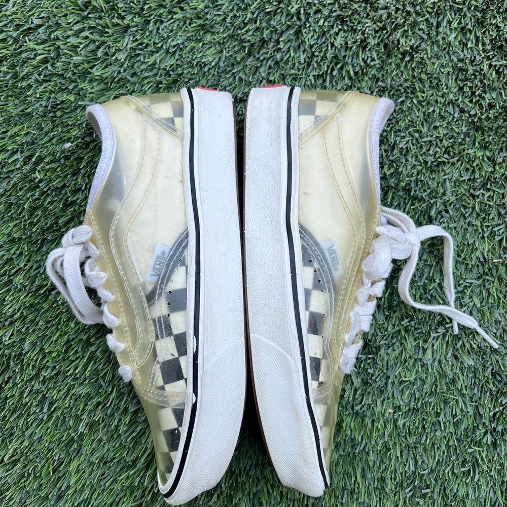 Vans unisex  Transparent Checkered‎ Sneakers - Black and White - Picture 4 of 7